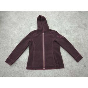 Vintage‎ REI Jacket Womens Medium Full Zip Hooded Fleece Outdoor Made in Canada